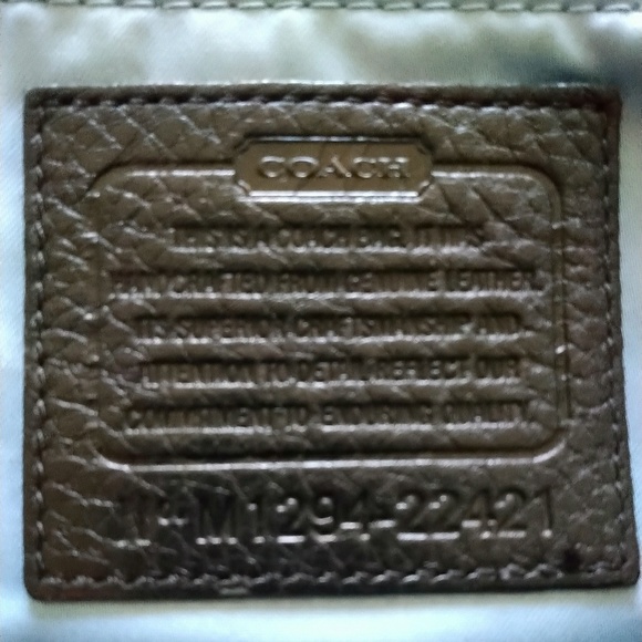 Coach Black Pebble Leather File Bag - Picture 6 of 7